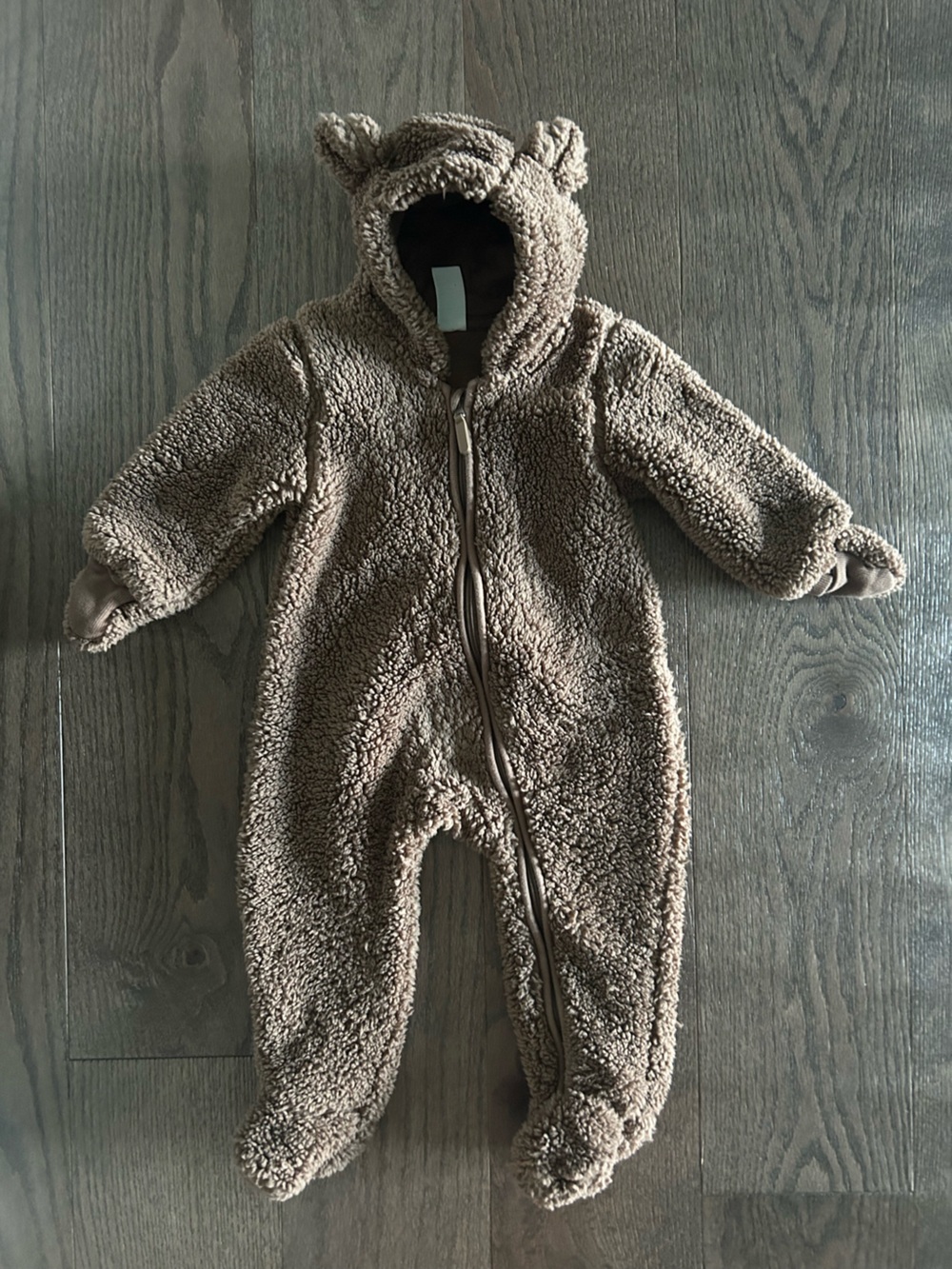 H&M Size 9 month Baby Sherpa Fleece Bunting Suit